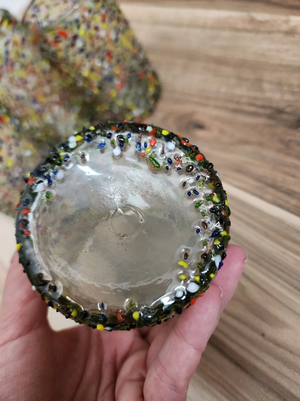 Multicolor Confetti Artisan Glass Tumbler - Set of 4